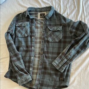 Woolrich Blue Plaid Button-Up Shirt